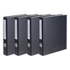 Eco Cheongwoon Eco D-ring Binder 3-hole A4 3cm, Black, 4 Pcs.