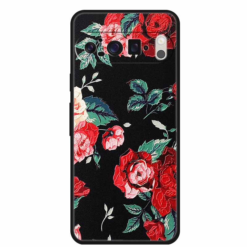 3D Тисненая Крышка Для Google Pixel 9 Pro XL / Pixel 9 Pro / Чехол Pixel 9 Цветочный Рельеф Мягкий Силиконовый Чехол Для Google Pixel 9