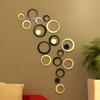 5PCS/Set Removable Home Decor Wall Art Mural Round Decals 3D Circles Wall Stickers