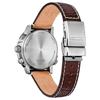 Citizen Серия Eco-Drive 200 метров Водонепроницаемые Отображение даты Солнечный Кварц Кожаный ремешок 42 мм Мужские часы Коричневый циферблат CB0248-01X