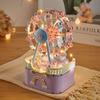 Карусель с мелкими деталями Сборный конструктор Образовательная серия для детей Музыкальная шкатулка Подарок для девочек
