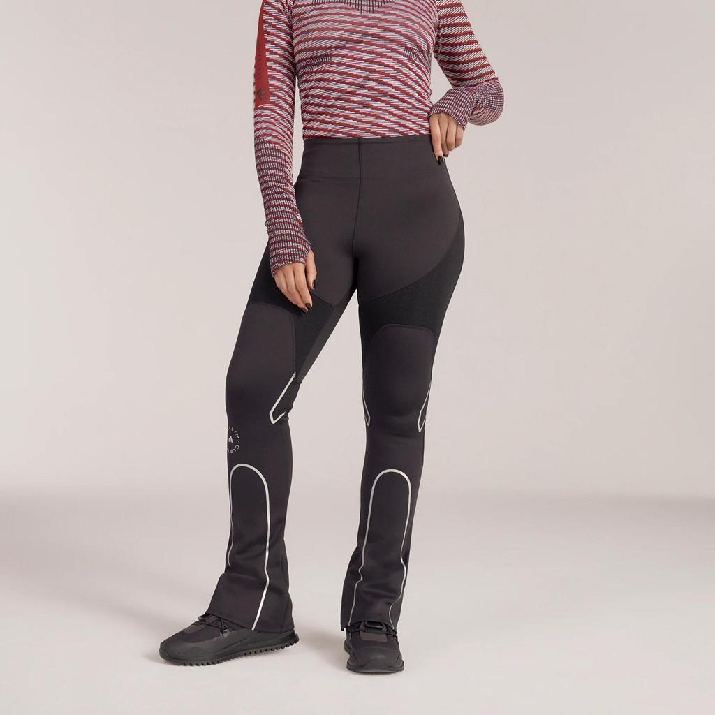 adidas Stella McCartney Knitmix Logo Print однотонные леггинсы женские леггинсы черные HM8170