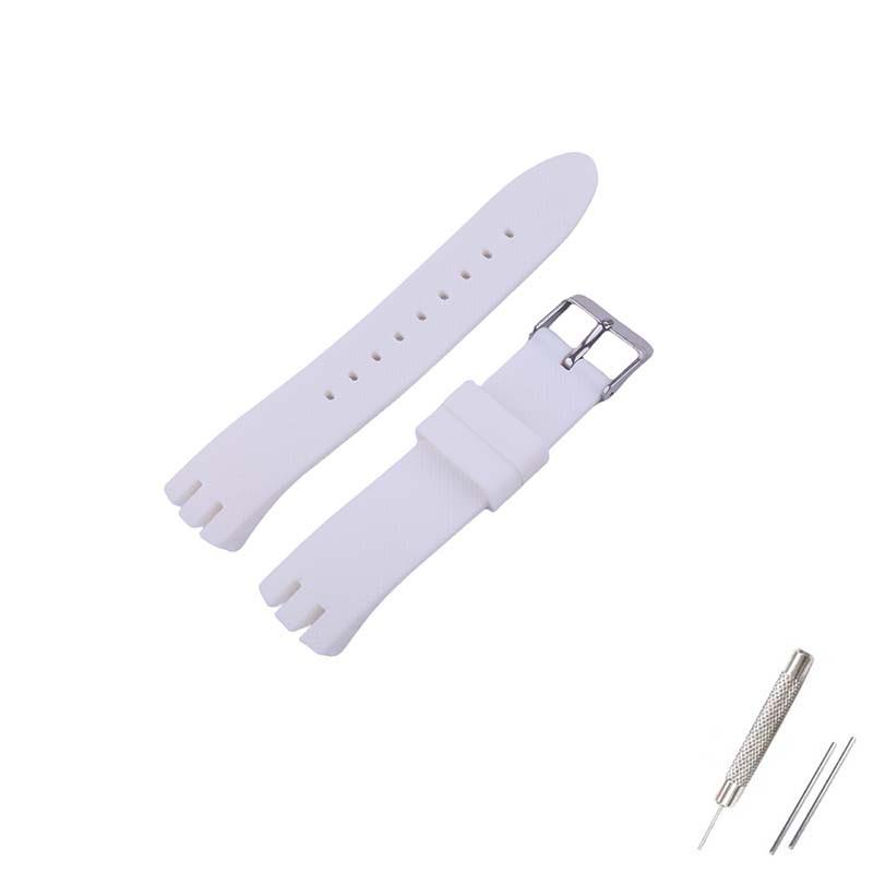 Силиконовый ремешок для часов Swatch Мужские и женские модели YTS401/402/409/713YTB400