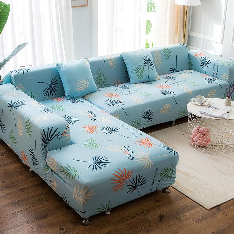 Эластичный чехол для дивана с цветочным принтом, эластичные чехлы для защиты мебели, чехлы для диванов, чехлы для диванов на 1/2/3/4 места для гостиной