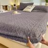 Winter Warm Fitted Bed Sheet Taff Velvet Fleece Bed Linen Single/Double/King/Queen Size Plush Mattress Cover Thick Bed Cover