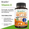 Bcuelov Vitamin K2 MK7 + D3 Capsules, 100mcg, 120 Caps