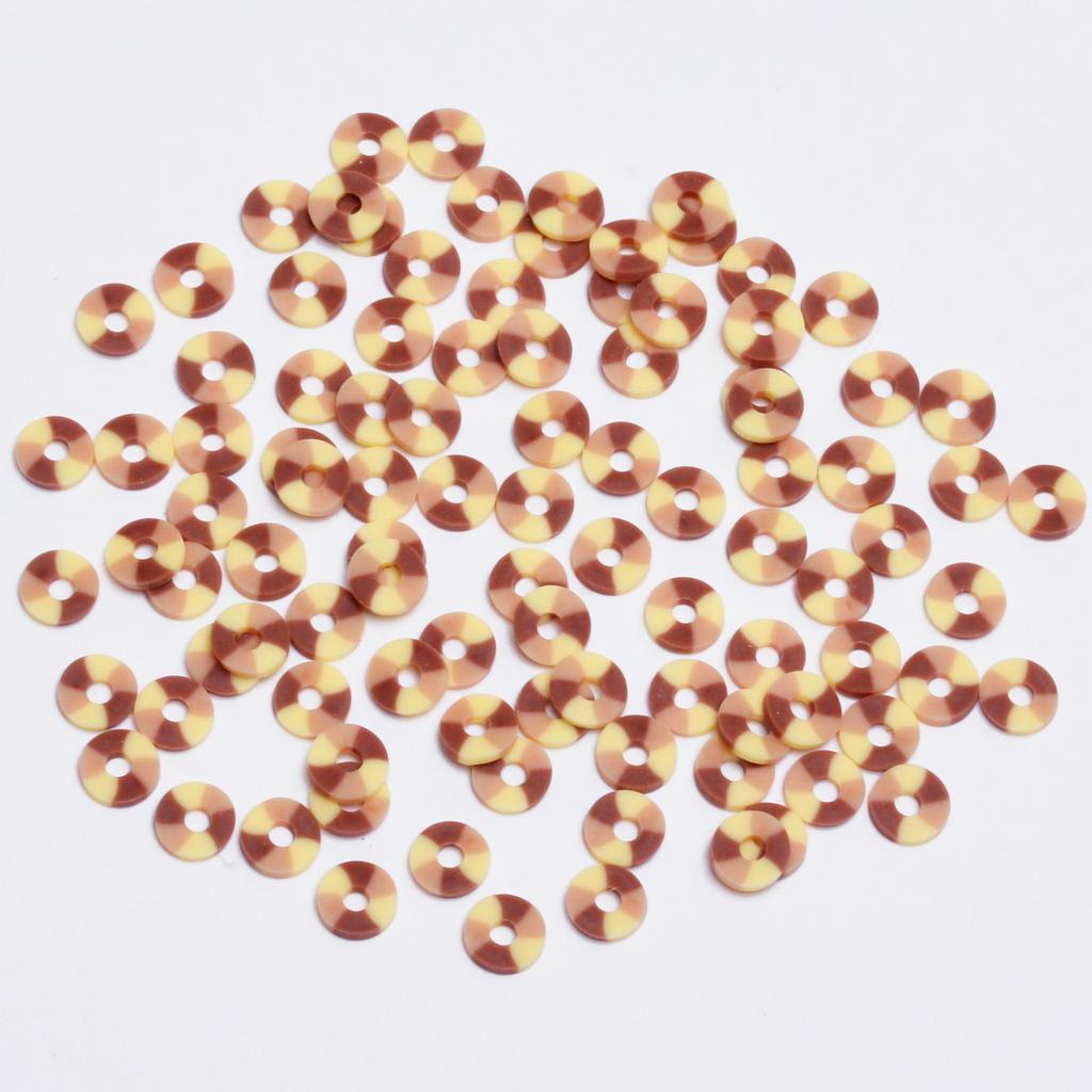 Плоские ювелирные изделия, аксессуары, материалы для самостоятельного изготовления, однотонное ожерелье, подходящие по цвету круглые свободные бусины, браслет ручной работы, брелки, 6 мм, прокладки, аксессуары