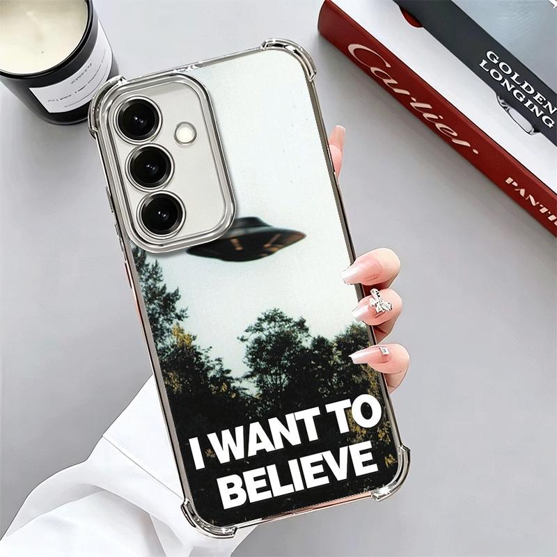 Чехол для телефона The X Files I Want to Believe с покрытием для Samsung A17 A07 A37 A57 A16 A56 A15 A55 A14 A54 A13 A53 A26 A36 A25 A35 A24