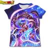 Детская футболка Dragon Ball Супер Сайян Мужская Футболка для Мальчиков Подростковая Одежда Goku Kakarot Vegeta Уличная Рубашка
