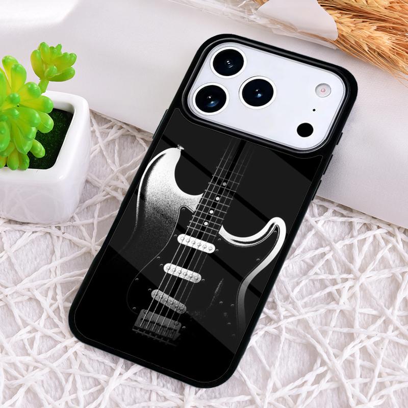 Чехол для телефона Музыкальная гитара для iPhone 17 Air 16 15 11 12 14 13 Pro Max Ударопрочный чехол