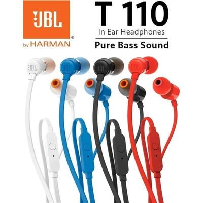 JBL TUNE 110 Подлинная авторизация Внутриканальные проводные наушники Микрофон Пульт дистанционного управления Качество звука с тяжелыми басами Интерфейс 3,5 мм