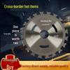 4" Professional Serrated Woodworking Saw Blade: Dual-Sided Teeth, Lithium Battery Electric Circular Saw & Angle Grinder Compatible.
