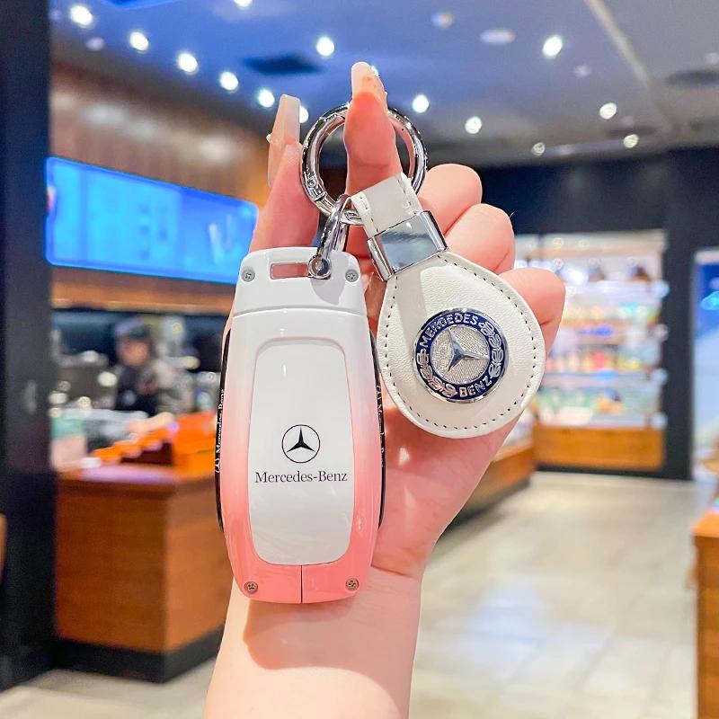 TGM3 Car Key Case Cover Shell Fob for Mercedes Benz Cla250 Mercedes Benz GLS53 2019 GLS450 Maybach GLS600 2021 AMG C63S GLE 450 2020
