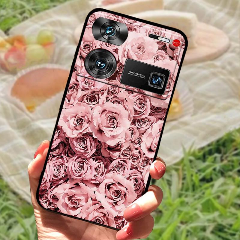Ударопрочный чехол Funda для ZTE nubia Z60 Ultra, силиконовый, черный, мягкий бампер для чехлов телефона Nubia Z60 Ultra, Z60Ultra, мультяшный корпус