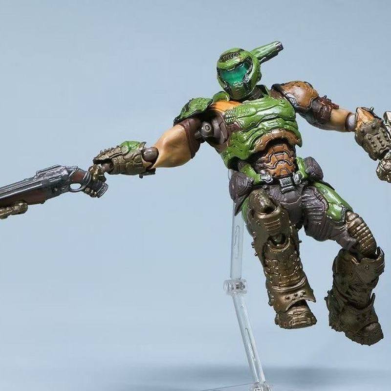 Аниме Doom Figma Doom Eternal SP-140 Фигурки Действия Модель с Подвижными Суставами Настольное Украшение Коллекционная Модель Статуэтка Игрушка Подарки