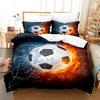 Football Digital Printing Bed Three-Piece Set Supply Home Textile Bed Sheet Kit