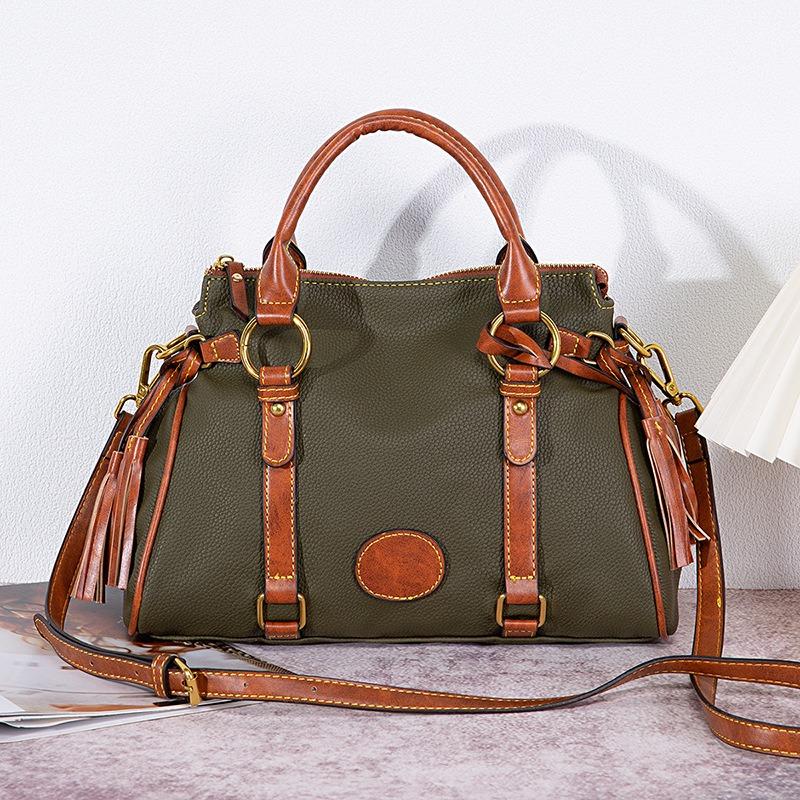 Винтажная сумка через плечо Color Clash, женские сумки