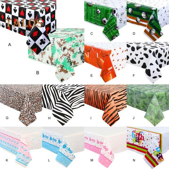 Скатерть протираемая, многофункциональная, 14 стилей, прочная скатерть с принтом «С Днем Рождения» для столовой