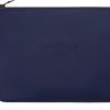 Hermes Neobain 28 Embossed Logo Nylon Clutch Medium Women clutch Navy-Blue H104312MV01