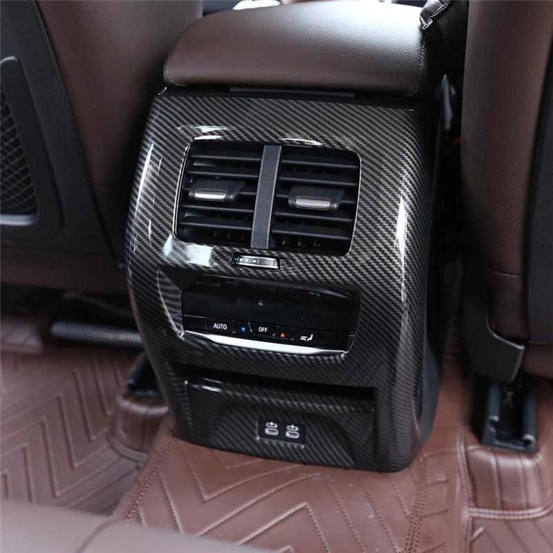 Car Rear Air Conditioning Vent Outlet Frame Cover Trim Sticker For BMW X3 G01 X4 G02 2018 Auto Interior