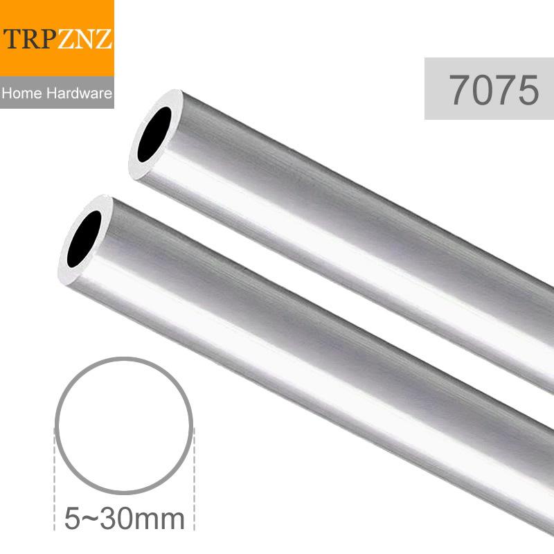 7075 Aviation aluminum tube Aluminum alloy pipe High precision super hard material For tents  Hiking poles OD 5 to OD 30mm