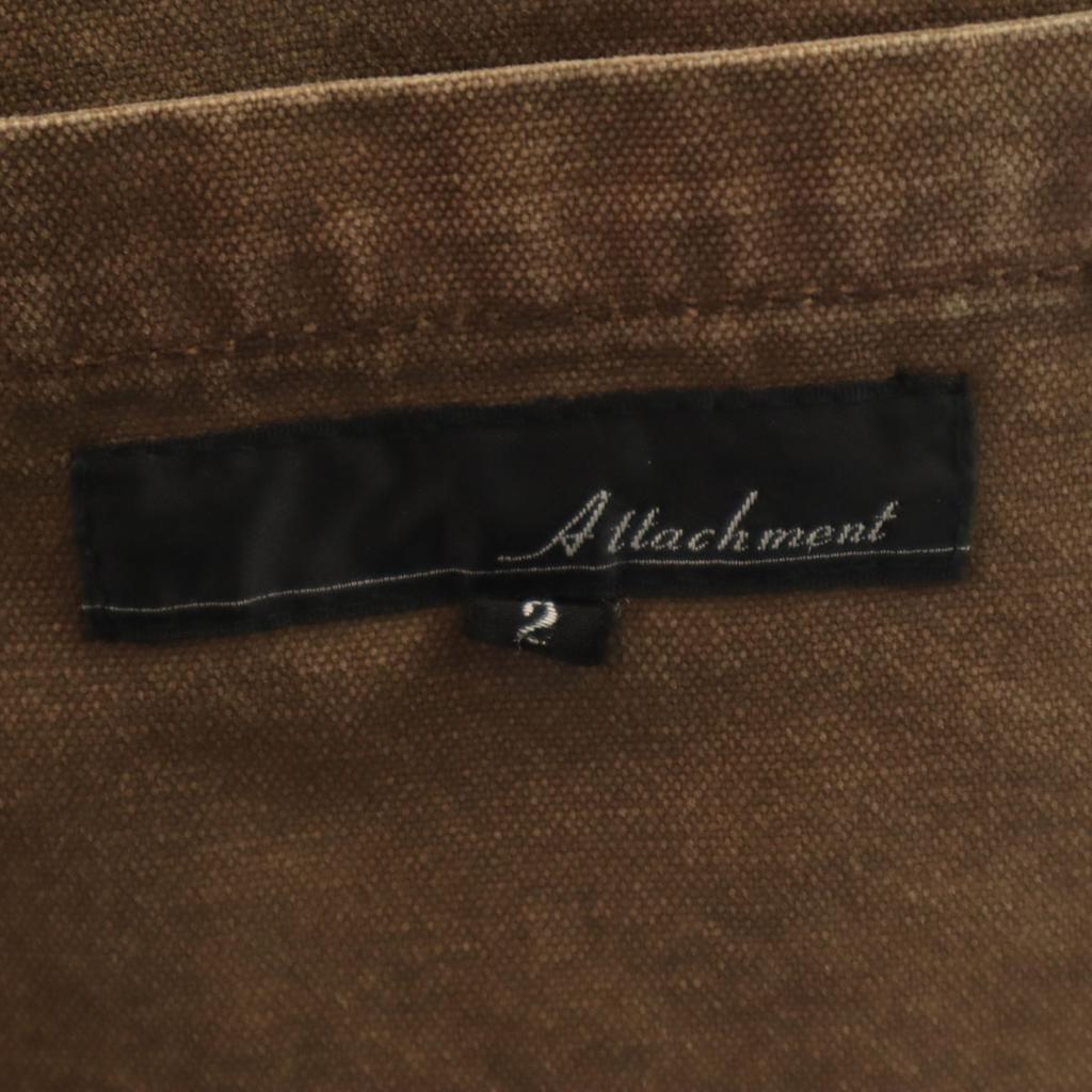 ATTACHMENT Сделано в Японии Утиная земля tailored jacket 2 Коричневый Мужской Б/У