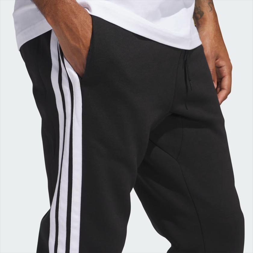 adidas Essentials Логотип Полоса Удобные Повседневные Трикотажные Спортивные Штаны Мужские Штаны Черный Белый JD1861