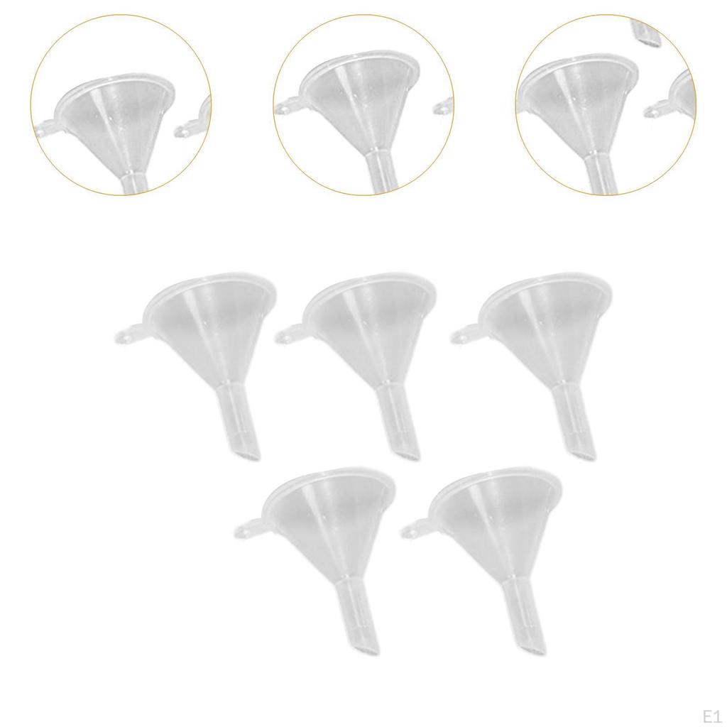 5 шт. мини-воронки для переноса в классе естественных наук, воронка для духов с узким горлом, многоцелевая