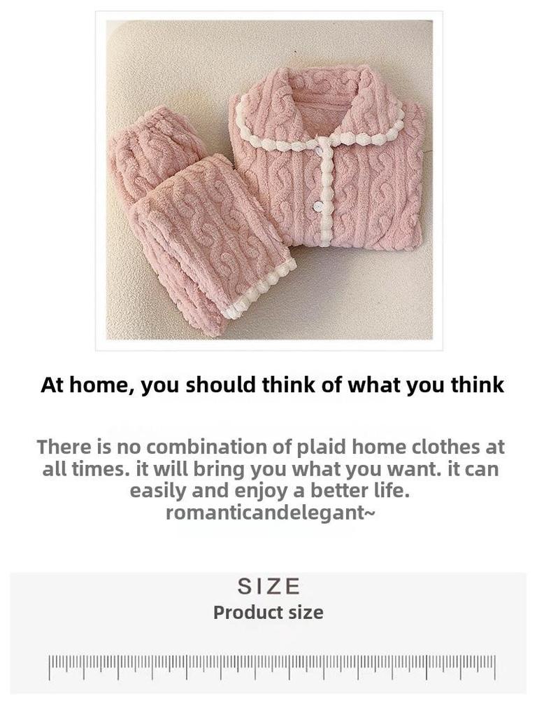 Уютная флисовая женская пижама больших размеров: Милый зимний кардиган с плюшевым коралловым принтом