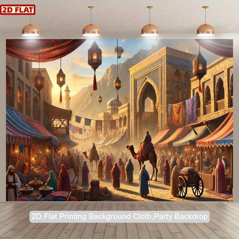 2D flat surface 1 piece of background cloth for the Middle East/Arabian market suitable for photography studios