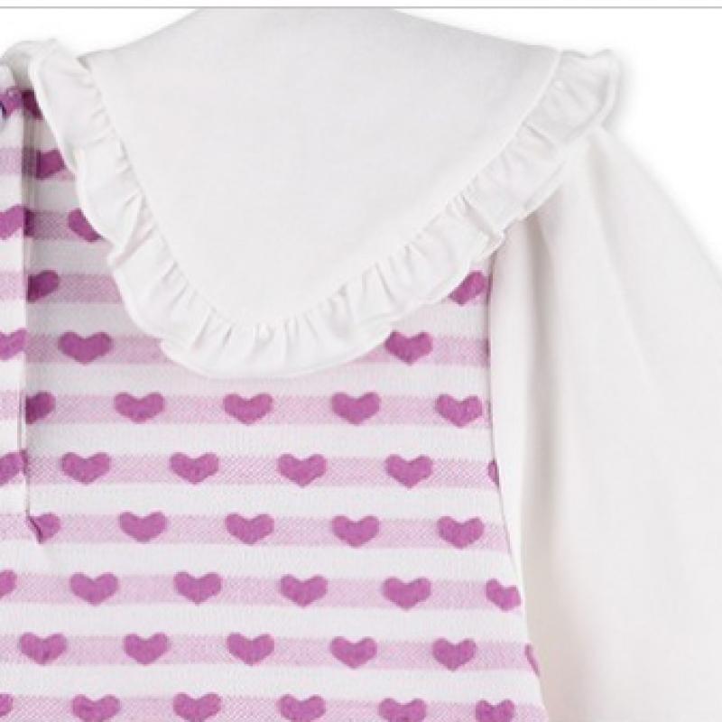 Lilypuri Heart Pattern Pajama Set  Navy 