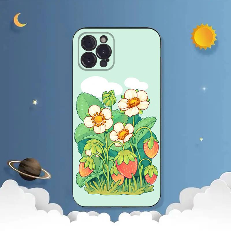 Чехол для телефона с растениями и цветами для iPhone Samsung Galaxy Redmi Xiaomi Oppo OnePlus Note SA 7 8 9 10 11 12 13 14 20 21 22 23 53 54 Pro Max Ultra TPU Soft