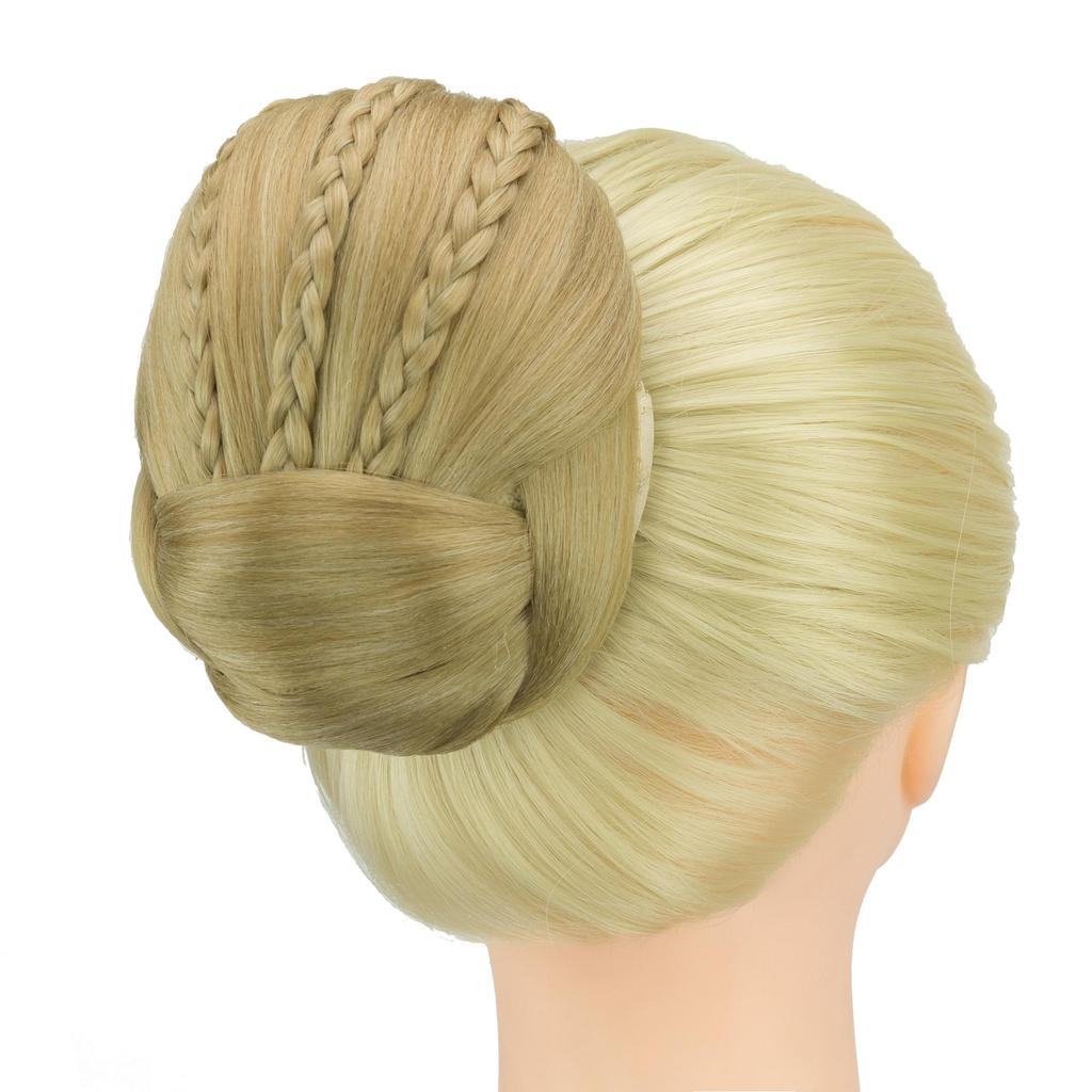 Плетеный шиньон для танцора, накладные волосы в виде пончика, аксессуары для волос, резинки для волос, булочка, заколки для парика, прическа для женщин