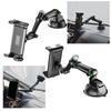 Car Mount Tablet Holder with Extended Suction Cup Arm Foldable for Truck and Vehicle Use 360Degree Rotating