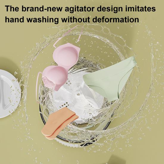 Стиральная машина для нижнего белья Портативная Перезаряжаемая Мини-стиральная машина Быстрая стирка Циклы по времени Ультразвуковая технология Удобная для путешествий стиральная машина