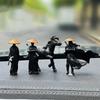 Набор Мини-Фигурок Китайских Воинов из Смолы, Декор для Зеркала Заднего Вида Автомобиля и Панели Приборов, Крутые Автоаксессуары для Мужчин, Дома и Офиса