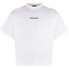 Balenciaga Футболка с вышитым логотипом и воротником-стойкой 818431TPVK19040