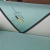 Summer Ice Silk Sofa Cushion Embroidered Mat Cushion Simple and Cool Sofa Towel Machine Washable Ice Silk Sofa Seat