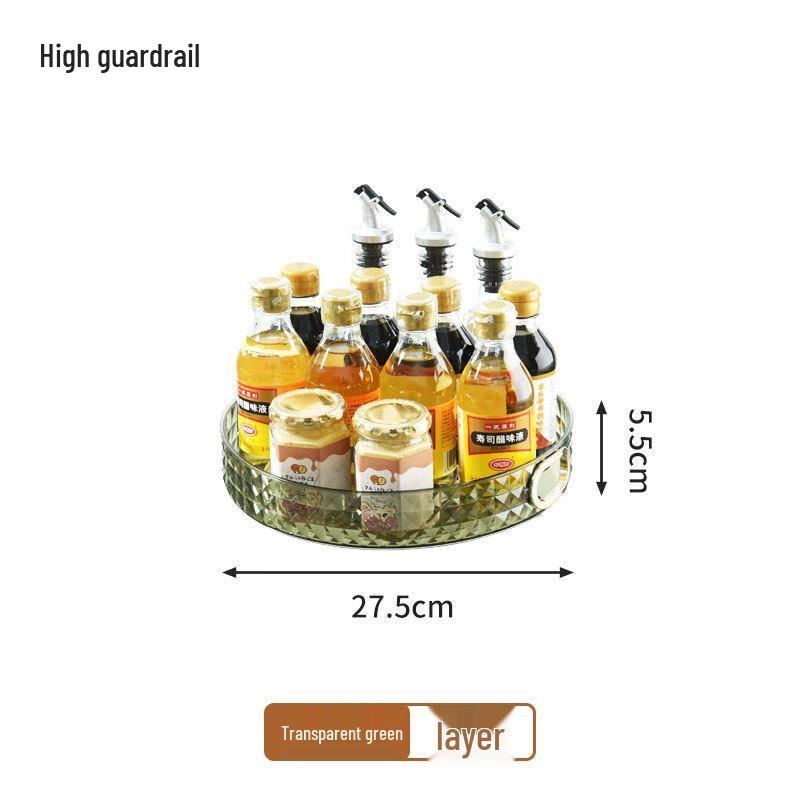 Wutuo Two-Tier Rotating Kitchen Spice Rack
