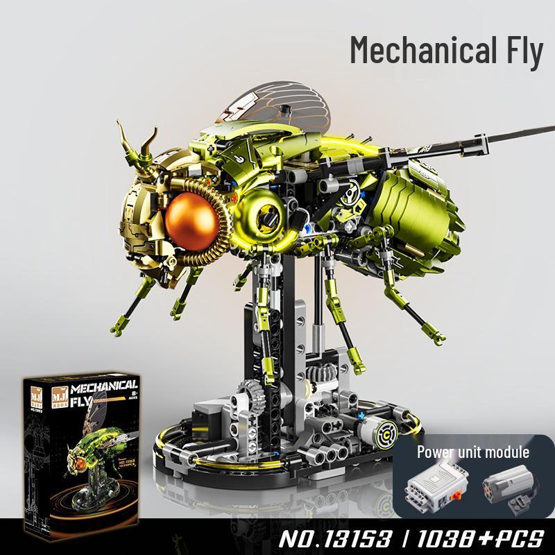 Совместимые с Lego механические сборные модели попугая, акулы, кита и осьминога