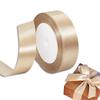 VitalBloom 25 мм золотая атласная лента, 22 метра тканевой ленты для рукоделия, лента ручной работы для упаковки подарков, букетов, венков, свадебных торжеств