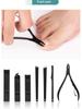 7/10/15 шт. профессиональные ножницы для педикюра, набор ножниц из нержавеющей стали с орлиным крючком, портативные маникюрные машинки для стрижки ногтей, набор инструментов