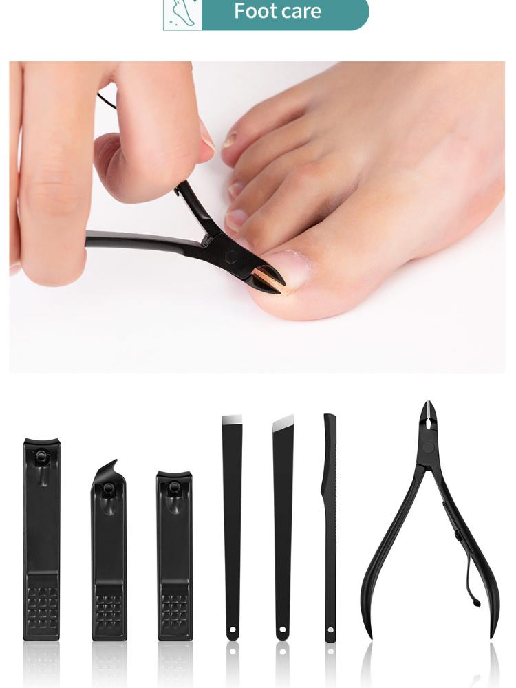 7/10/15 шт. профессиональные ножницы для педикюра, набор ножниц из нержавеющей стали с орлиным крючком, портативные маникюрные машинки для стрижки ногтей, набор инструментов