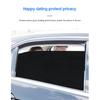 2Pcs 42x38cm DIY Car Stickers Sun Shades Sun Protection Window Cover Black PVC Sunshade Side Window Shield with Small