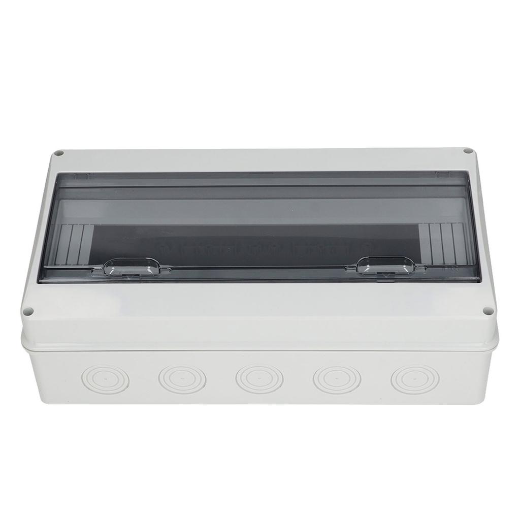 Распределительная коробка 18 выводов Водонепроницаемый Автоматический выключатель Пластиковая крышка Защитный корпус для внутреннего и наружного использования