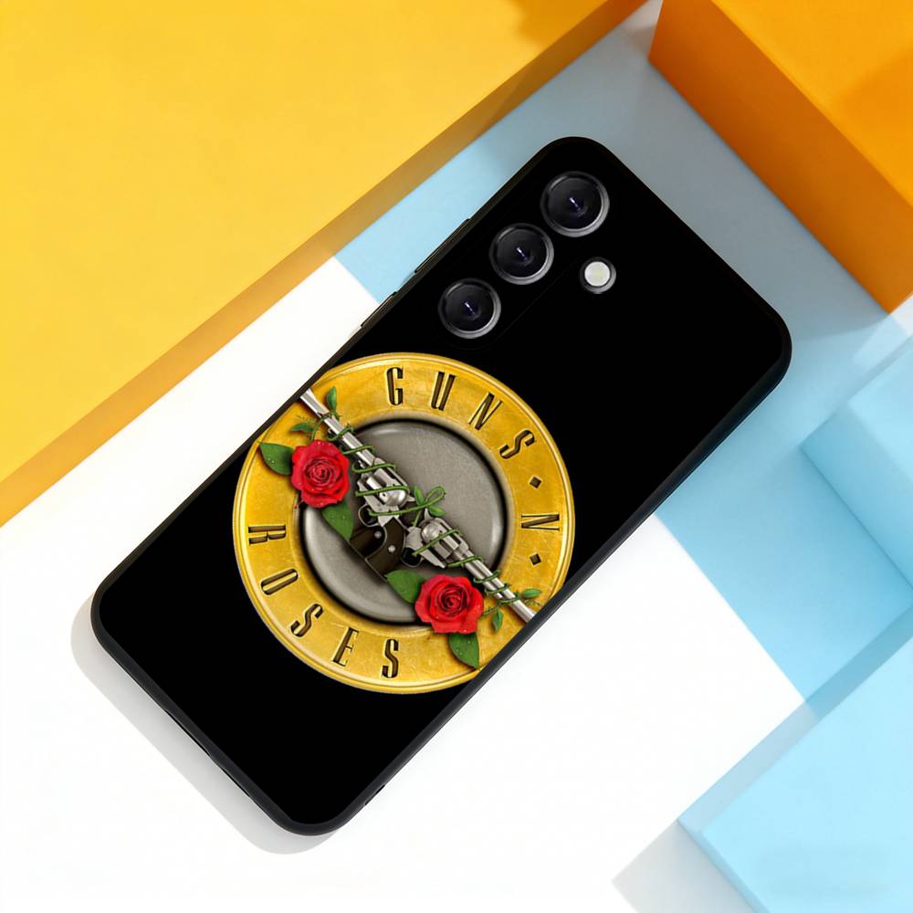Band G-Guns N Roses Cool For Samsung Galaxy A 73,72,51,53,52,71,22,5G,Note,J7,8,9 Soft Black Cover Phone Case