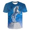 Men's Horse 3D Print T-shirt Short Sleeve Crew Neck Tee Men's Clothing Summer Outdoor Sportswear Casual T Shirts