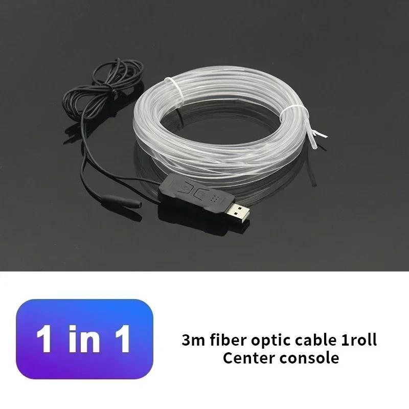 1/2/3/4/5/6 в 1 Освещение салона автомобиля RGB Голосовое управление Холодные световые полосы Неоновый декоративный свет