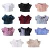 Stuffed Change Dressing Game 20CM Doll Shirt Idol Doll Clothes Stripes Lattice Solid Color Blouse