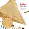 4.3M Length Jute Hessian Flag Garland Triangular Shape Triangular Bunting Garland  Birthday Party